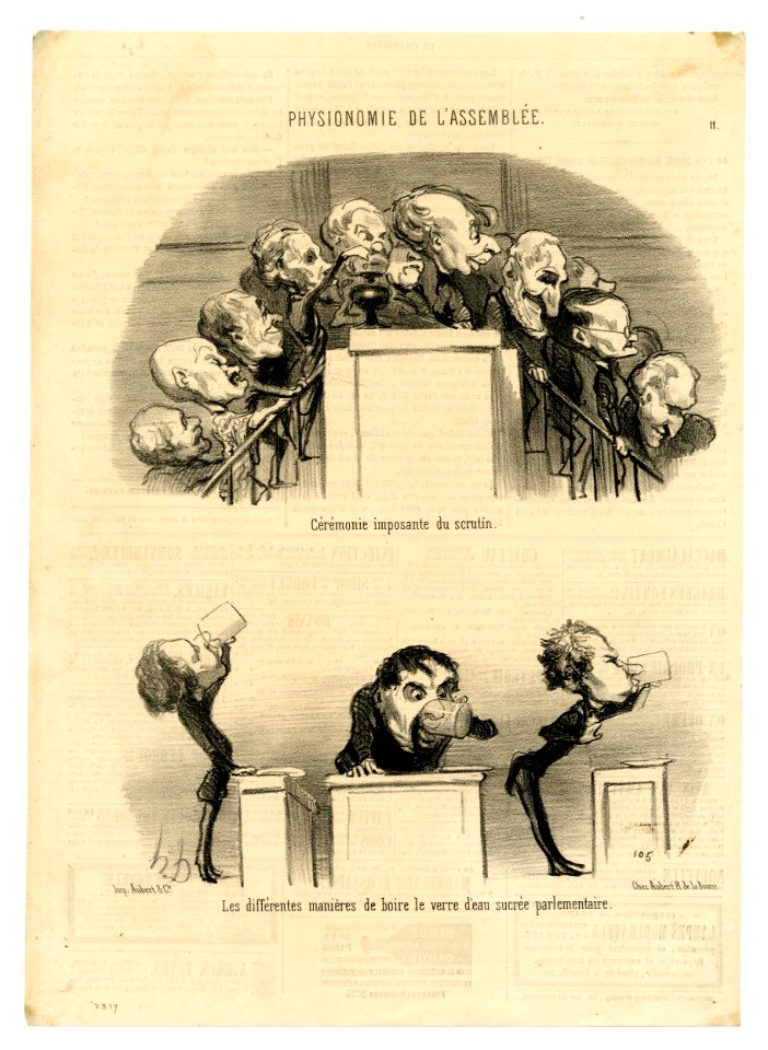 Cérémonie imposante du scrutin (The imposing ballot ceremony) (BM 1910,0324.118)