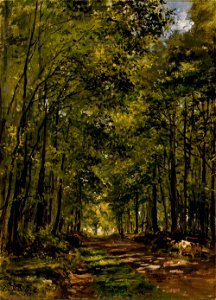 César de Cock - Aurinkoinen aamu metsässä - A I 313 - Finnish National Gallery