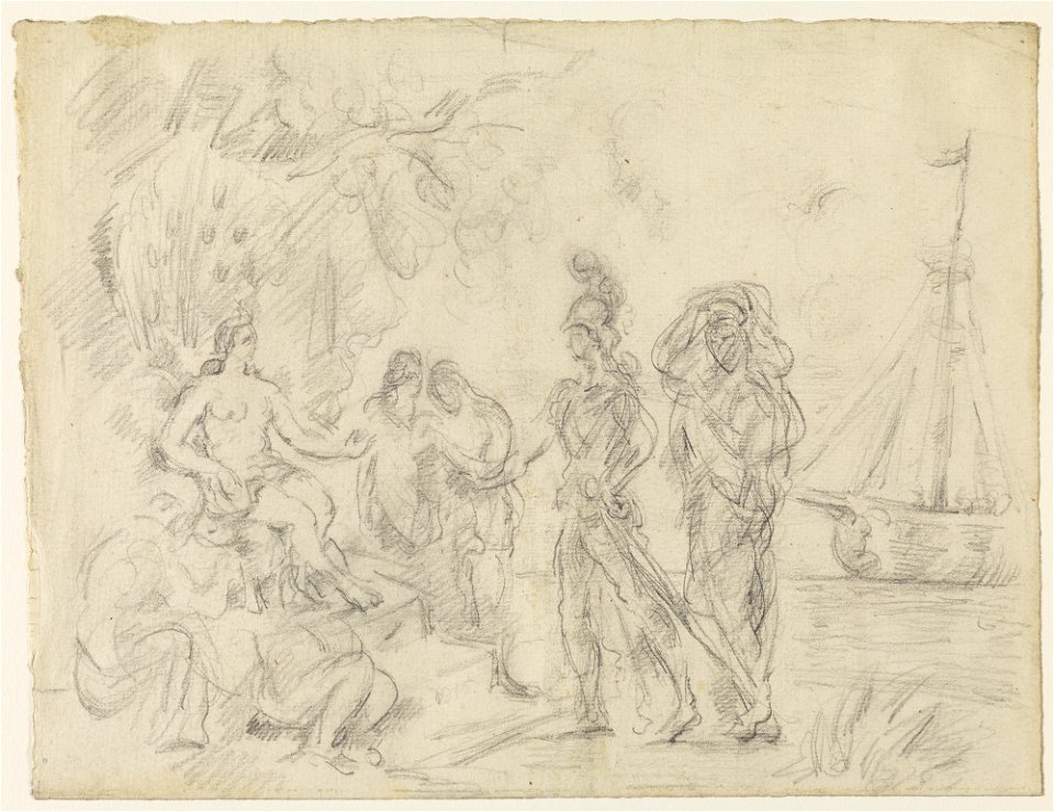 Cézanne, Paul, Aeneas Meeting Dido at Carthage, 1873-76