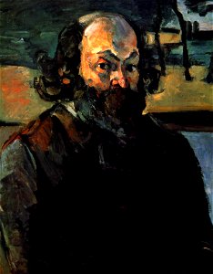 Portrait de l'artiste, par Paul Cézanne, FWN 434. Free illustration for personal and commercial use.