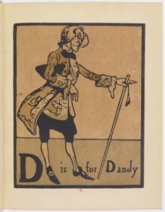 D is for Dandy - An Alphabet by William Nicholson (1899)