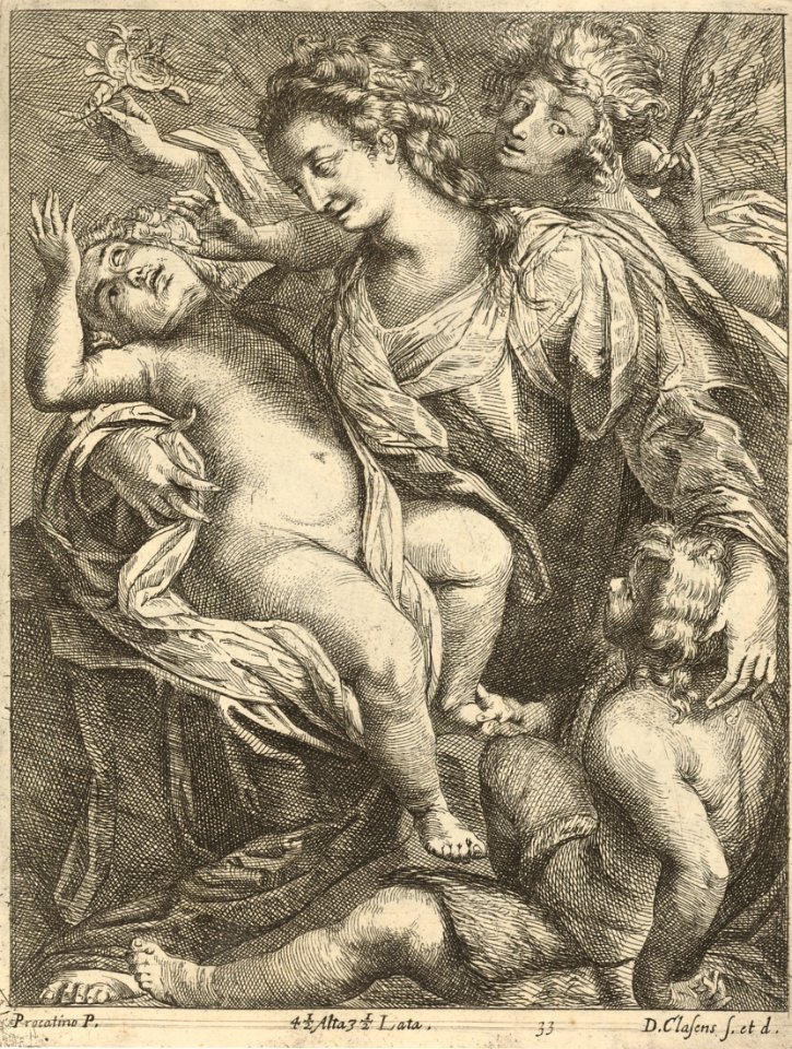 D Clasens after Procaccini - Virgin and Child accompanied by St John and an Angel SVK-SNG.G 11965-34