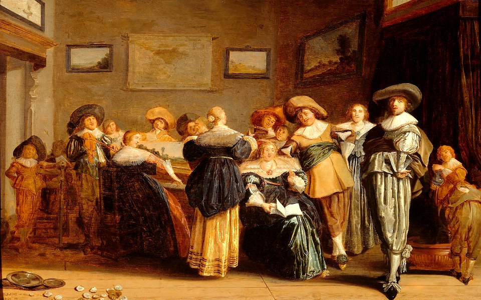 D. Hals - Musicerend gezelschap in interieur - NK2861 - Frans Hals Museum