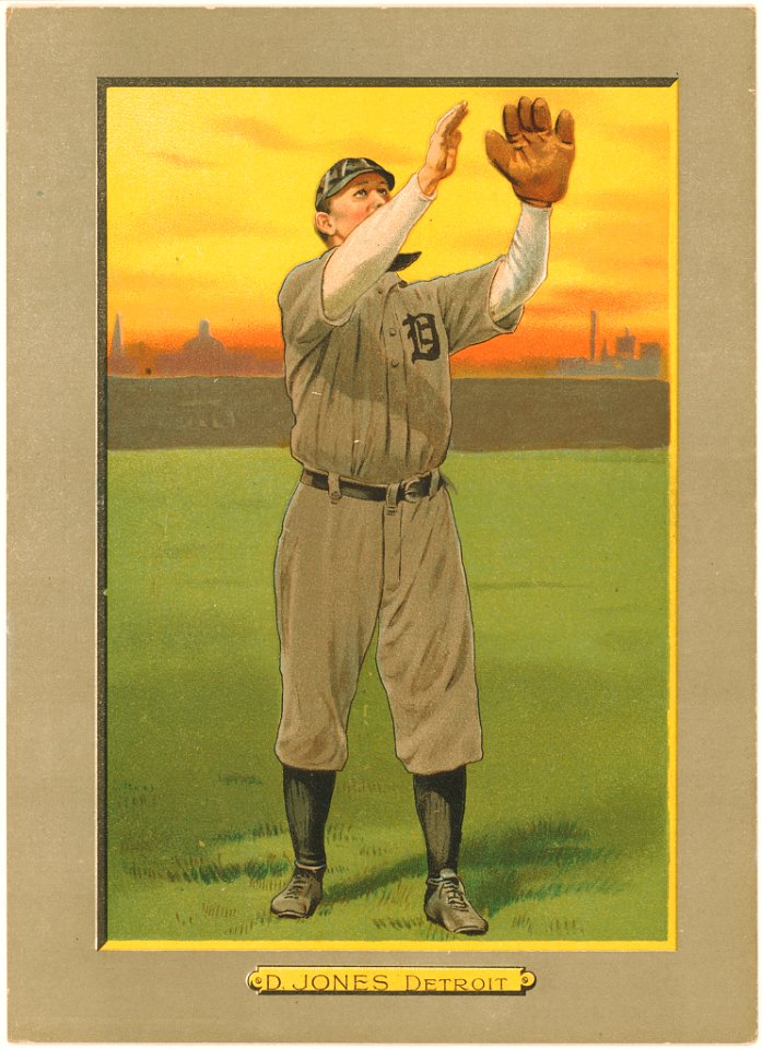 D. Jones, Detroit Tigers, baseball card portrait LCCN2007685679