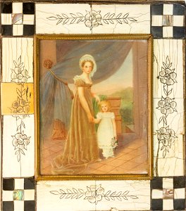 D. Amélia de Leuchtenberg e Princesa Maria Amélia de Bragança, da coleção Museu Histórico Nacional