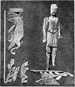 D031-Bois sculpté trouvé dans les ruines de Lu-Lan -liv2-ch11