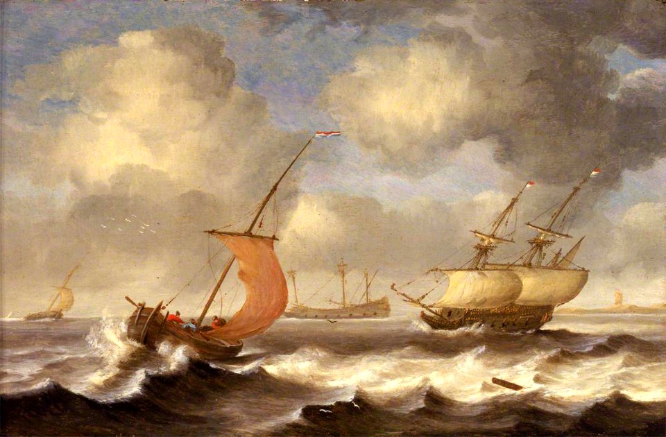 D. W. - Dutch Ships in a Breeze - BHC0737 - Royal Museums Greenwich