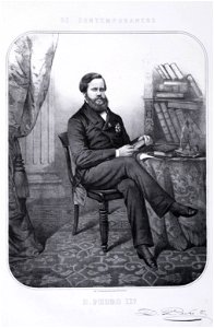 D. Pedro II litografia