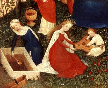 Upper Rhenish Master - The Garden of Eden (detail) - WGA23767