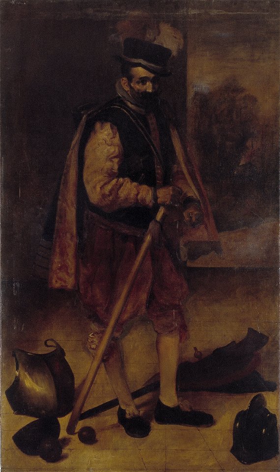 D.R. de Silva y Velázquez - Portret van de hofnar van Philips IV - R78 - Cultural Heritage Agency of the Netherlands Art Collection