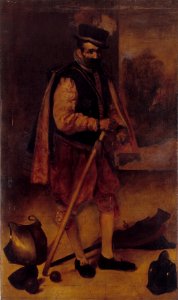 D.R. de Silva y Velázquez - Portret van de hofnar van Philips IV - R78 - Cultural Heritage Agency of the Netherlands Art Collection