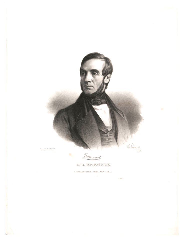 D.D. Barnard. Representative from New-York - from life on stone by Chs. Fenderich 1843. LCCN2003653695