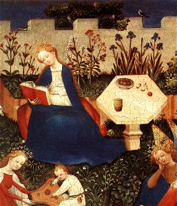 Upper Rhenish Master - The Garden of Eden (detail) - WGA23765