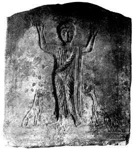 D305- fouilles d'antinoe, femme en prière -liv3-ch1
