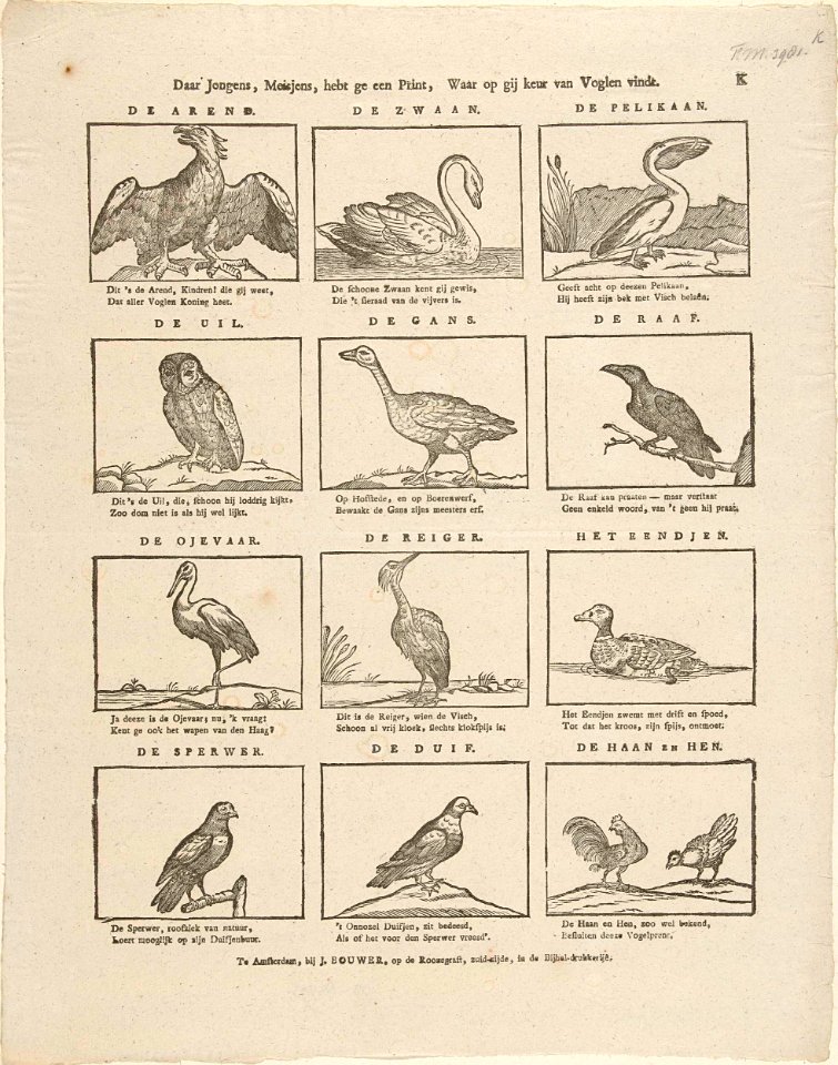 Daar jongens, meisjens, hebt ge een print, Waar op gij keur van voglen vindt