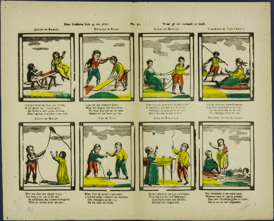 Daar kinderen hebt ge een print, Waar ge uw vermaak in vindt-Catchpenny print-Borms 0605