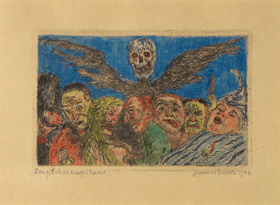 De hoofdzonden gedomineerd door de Dood, James Ensor, Mu.ZEE Oostende, SM001465a