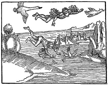 Daedalus & Icarus by Durer