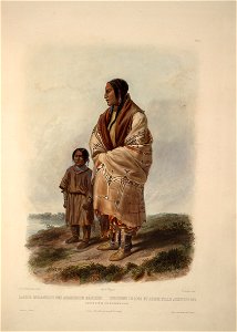 Dacota woman and Assiniboin girl 0042v