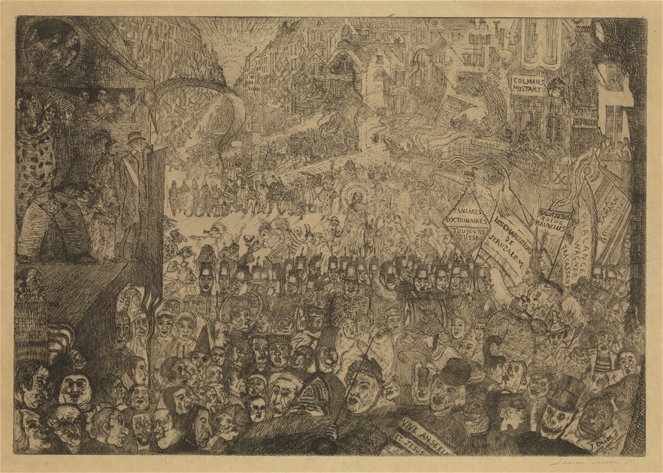 De intrede van Christus in Brussel, James Ensor, MSK Gent, 1998-B-114-1