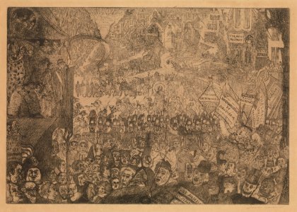 De intrede van Christus in Brussel, James Ensor, MSK Gent, 1998-B-114-1