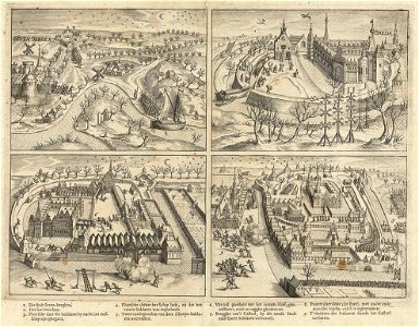De inname van Breda door Prins Maurits op 4 maart 1590 in vier scènes - The capture of Breda by Prince Maurice in 1590 in 4 scenes