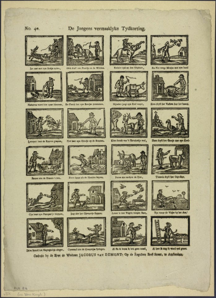 De jongens vermaaklyke tydkorting-Catchpenny print-Borms 0500