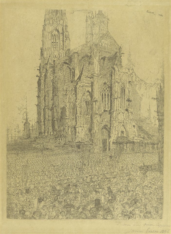 De kathedraal, James Ensor, Mu.ZEE Oostende, SM001358