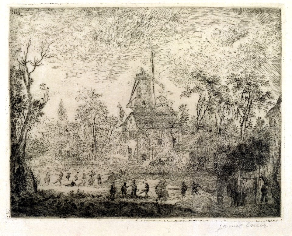 De kermis bij de molen, James Ensor, MSK Gent, 1998-B-72-1 (T72)