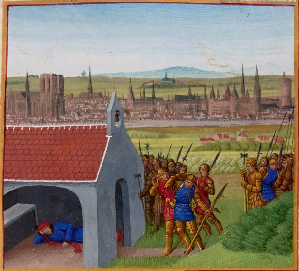 Dagobert Ier réfugié à Saint-Denis