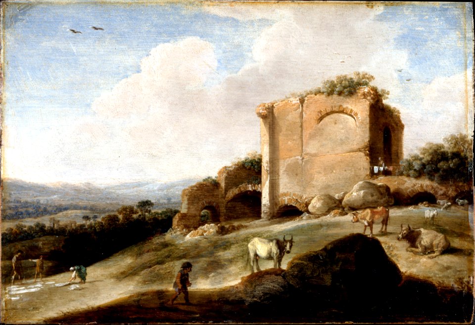 De Hooch, Carel Cornelisz - Landscape with a Roman Ruin - Google Art Project