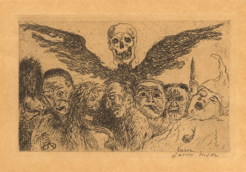 De hoofdzonden gedomineerd door de dood, James Ensor, Mu.ZEE Oostende, SM001465b