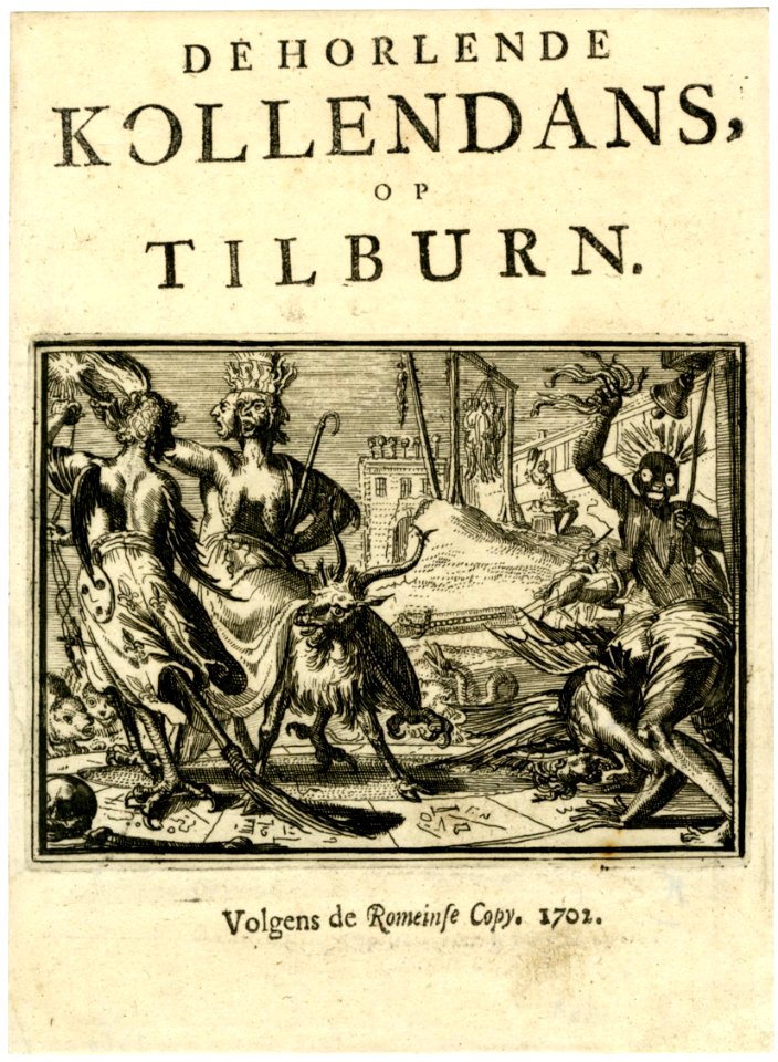 De Hoorleende Kollendans, op Tilburn (The Dance of the Club-Footed Witches at Tyburn) (BM 1854,0513.522.25)