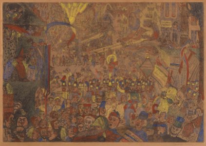 De intocht van Christus te Brussel, James Ensor, Mu.ZEE Oostende, SM001915