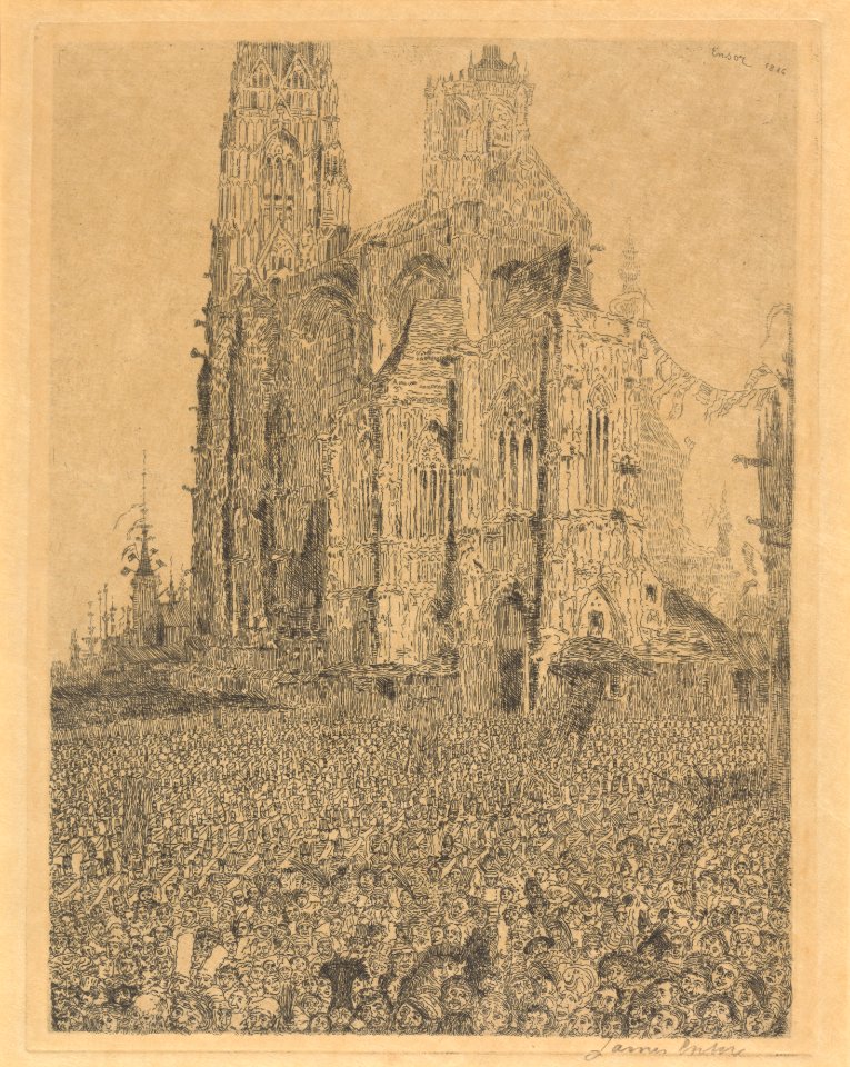 De kathedraal, James Ensor, Mu.ZEE Oostende, SM001577