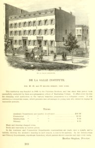 De La Salle Institute, New York City, Valentine's Manual