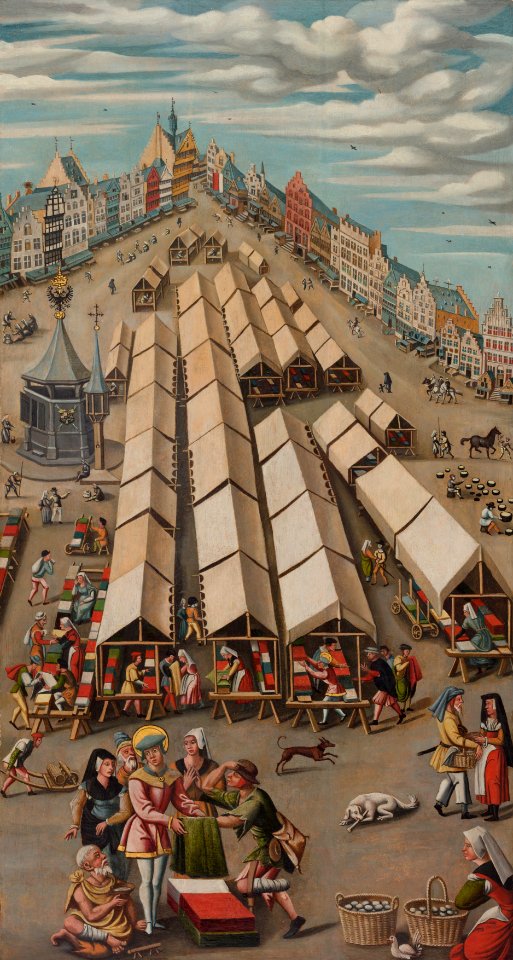De lakenmarkt te ’s-Hertogenbosch circa 1530 - Noordbrabants Museum