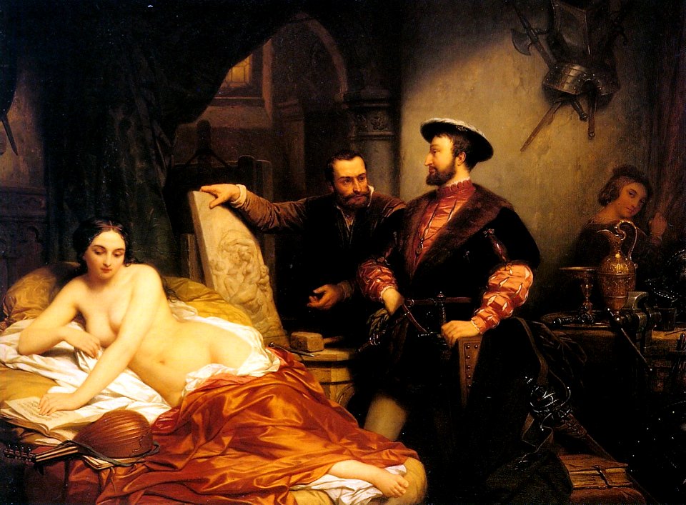 De Keyser, Karel I visiting the studio of Cellini