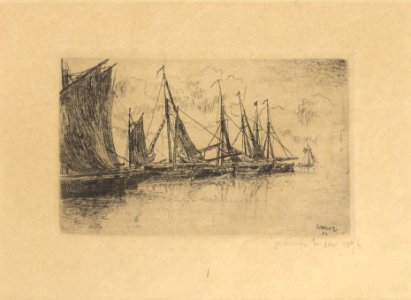 De kleine schuiten, James Ensor, Mu.ZEE Oostende, SM001430