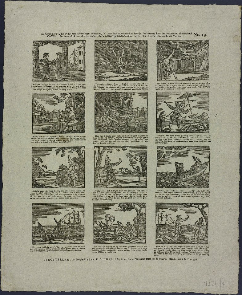 De levensgeschiedenis van Robinson Crusoë-Catchpenny print-Borms 0523