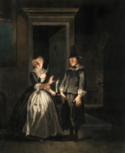 De liefdesverklaring van Reinier Andriaansz aan Saartje Jans (1803) van Sara Troost