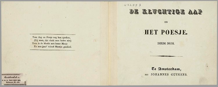 De kluchtige aap en het poesje - PPN 852266561 - Image 2