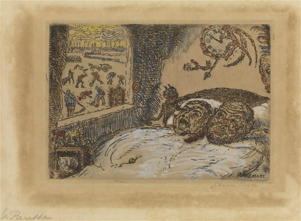 De luiheid, James Ensor, MSK Gent, 1998-B-119