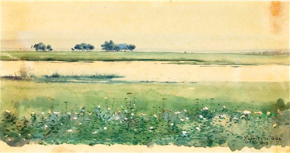 De Lancey Gill - (Landscape with Marshes) - 1968.69.1 - Smithsonian American Art Museum