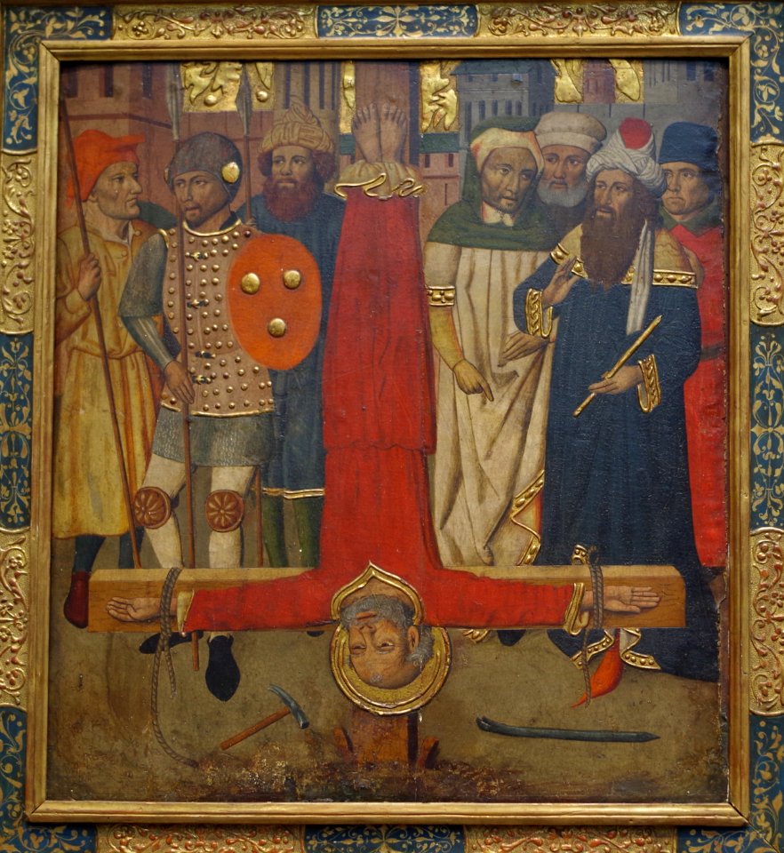 De kruisiging van de heilige Petrus door Jaime Huguet (1415-1492)
