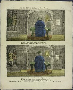 De man met de bontemuts. (Tweede vervolg)-Catchpenny print-Borms 0990