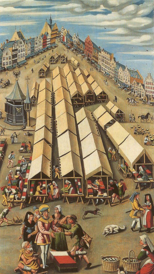 De lakenmarkt te ’s-Hertogenbosch circa 1530