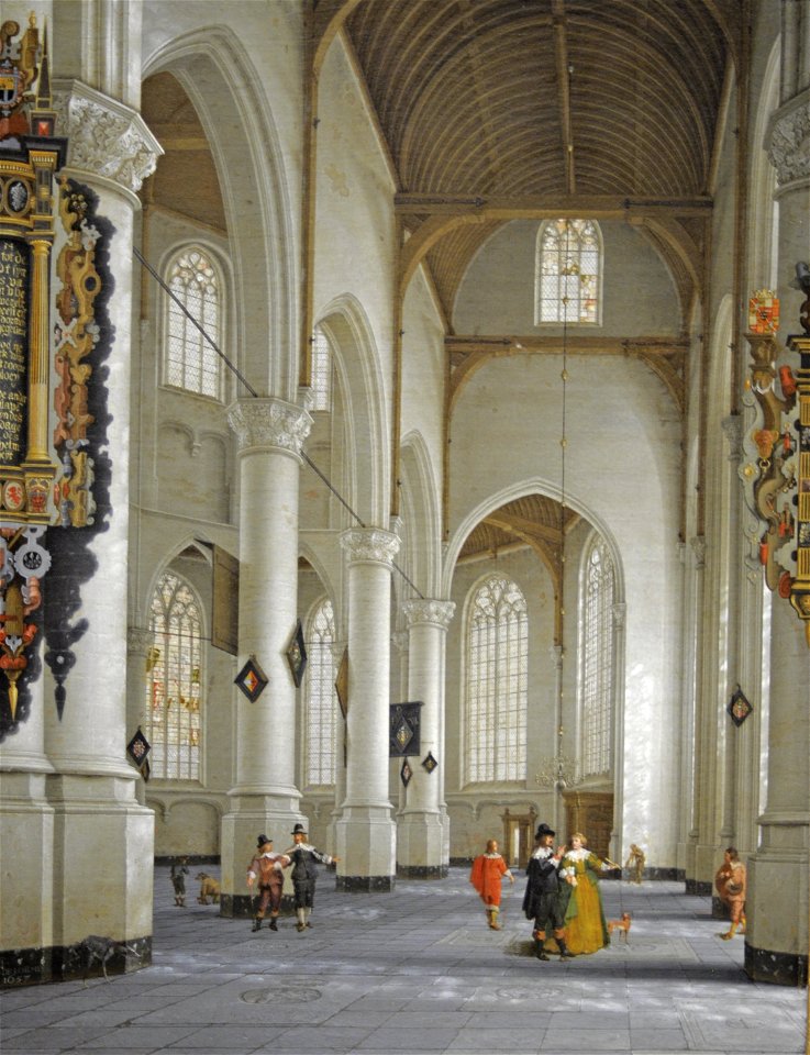De Lorme The Interior of the Church of St. Laurens in Rotterdam