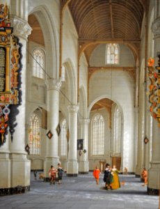 De Lorme The Interior of the Church of St. Laurens in Rotterdam
