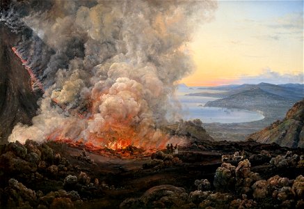 Johan Christian Dahl - An Eruption of Vesuvius - Vesuv i utbrudd - KODE Art Museums and Composer Homes - RMS.M.00065